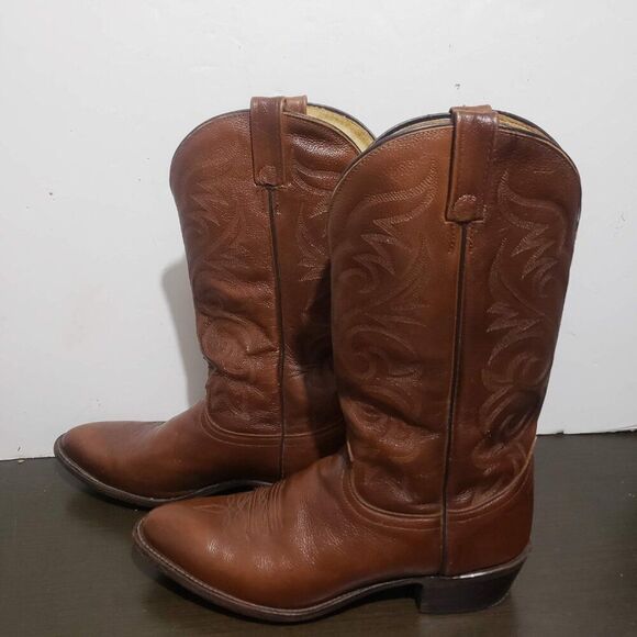 J. Chisholm 70134 Brown Leather Western Men Boots 12В main image 6